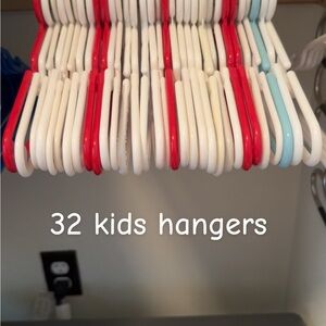 Red and White Kids Hangers